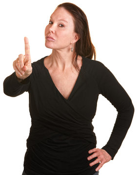 Lady Wagging Her Finger