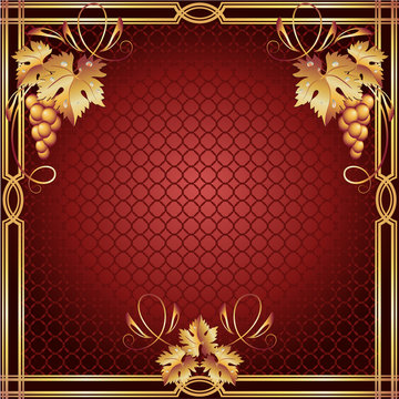 Background with vine ornament