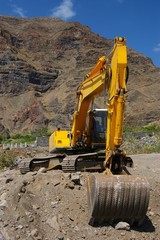 Obraz premium Bagger auf La Gomera