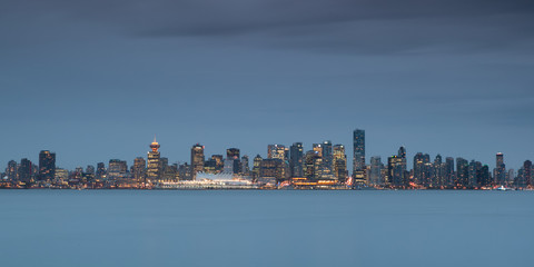 Vancouver´s skyline in the evening,Vancouver, Canada