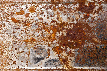 Rusty steel.