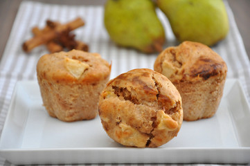Birnen Lebkuchen Muffins