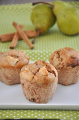 Birnen Lebkuchen Muffins