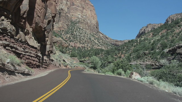 Mountain road in Utah, USA