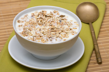Delicious and healthy granola or muesli