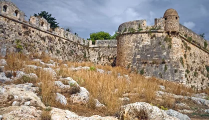 Papier Peint photo Travaux détablissement Rethimnon fortezza - old fortress in Greece