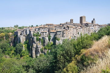 Obraz premium Panoramic view of Vitorchiano. Lazio. Italy.
