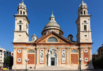 Fototapeta na wymiar Santa Maria di Carignano in Genoa
