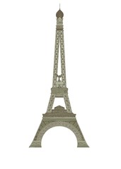 Tour Eiffel vintage en vecteur