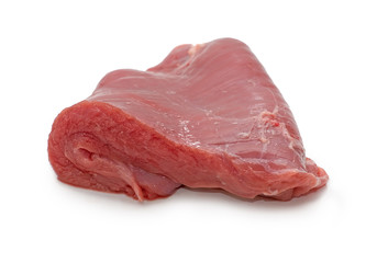 Raw meat on a white background