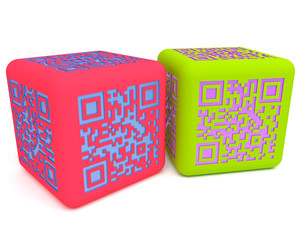 Cubes QR colorés 1