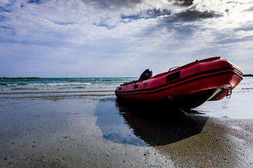 Fototapeta premium Boat on the beach