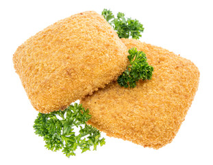 Fried Cheese on white