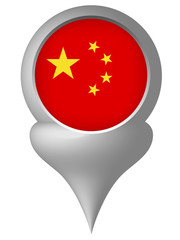 中国　国旗　ポイント　矢印