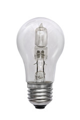 Halogen bulb. Isolated image