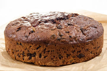 freshly baked Christmas fruit cake