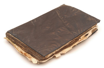 Very old book on white