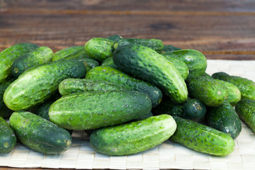 fresh green cucumber