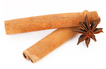 Cinnamon sticks and anise