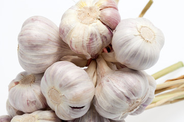 Obraz premium fresh garlic on white background