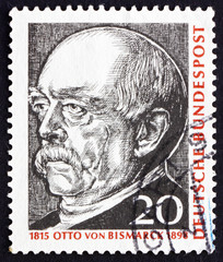 Postage stamp Germany 1965 Otto von Bismarck, Prussian Statesman