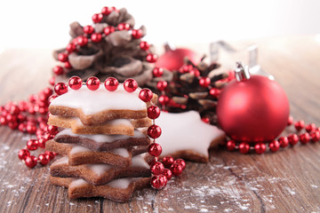 christmas biscuit and decoration