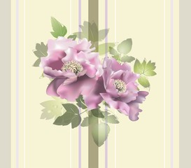 Seamless background from a flowers ornament