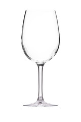 a clean wine glass isolated