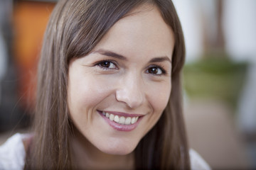 Portrait of a beautiful young smiling