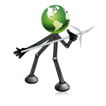 Bonhomme &eacute;olienne