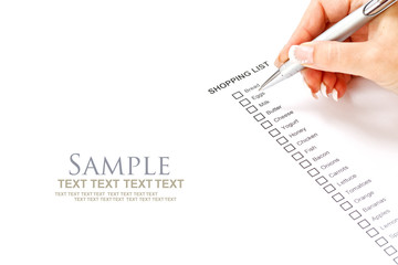 Shopping list