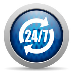 24/7 service icon