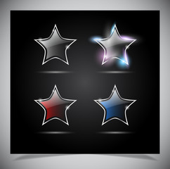 glass glowing transparent icon