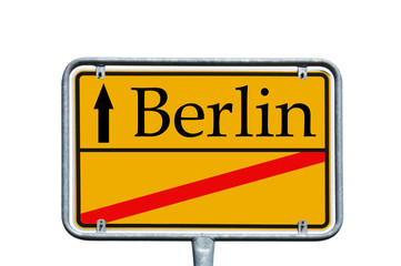 Ortsschild - Berlin