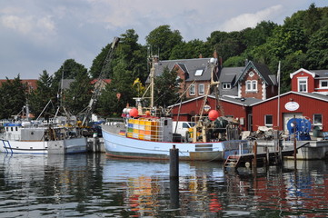 Fototapeta na wymiar Hafen in Eckernförde