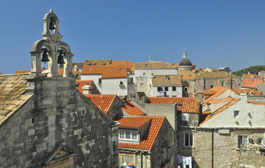 Detalle campanario Iglesia en Dubrovnik