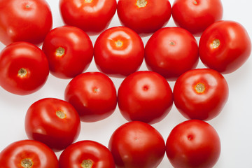 Fresh Tomatoes isolated on white