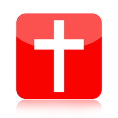 Fototapeta premium Christian cross icon