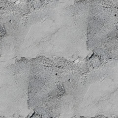 seamless texture old gray stone wall with crack background