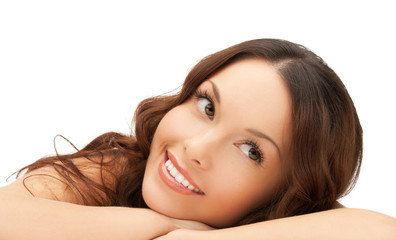 Obraz premium beautiful woman in spa salon