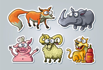 Obraz premium Cartoon animals