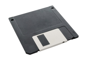 One diskette of black color.