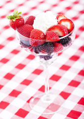 Berries in a glass
