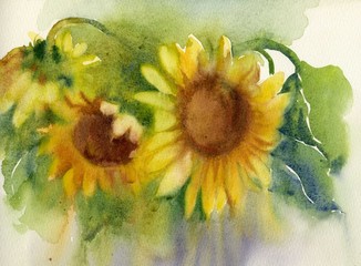 Plakat Sunflowers