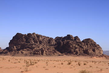 Fototapeta na wymiar Das Wadi Rum