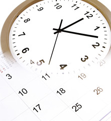 Clock and calendar