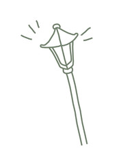 icon street lamp