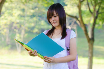 Fototapeta premium asian college girl
