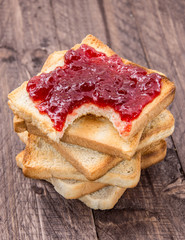 Toasted bread with Jam