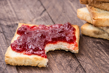 Jam on toast